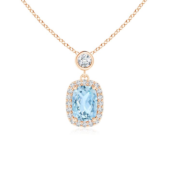 AAA - Aquamarine / 1.12 CT / 14 KT Rose Gold