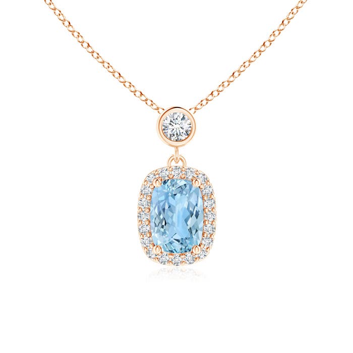 AAAA - Aquamarine / 1.12 CT / 14 KT Rose Gold