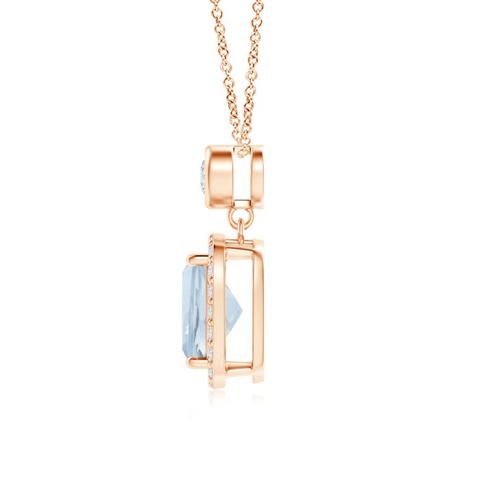 A - Aquamarine / 1.51 CT / 14 KT Rose Gold