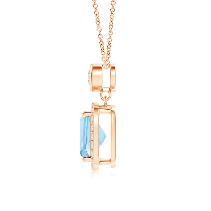 AAA - Aquamarine / 1.51 CT / 14 KT Rose Gold