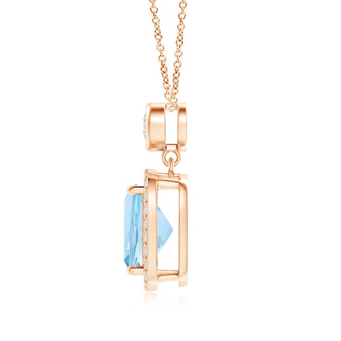 AAA - Aquamarine / 2.22 CT / 14 KT Rose Gold