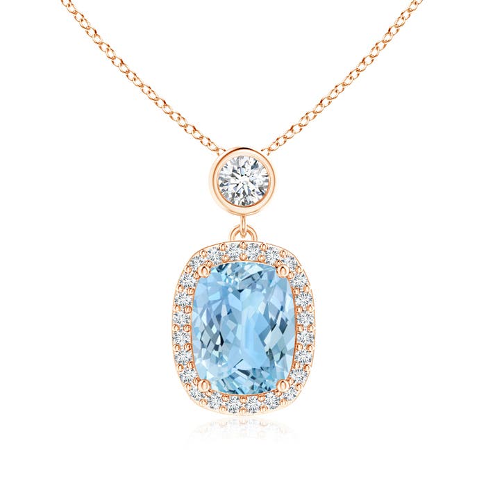 AAAA - Aquamarine / 2.22 CT / 14 KT Rose Gold