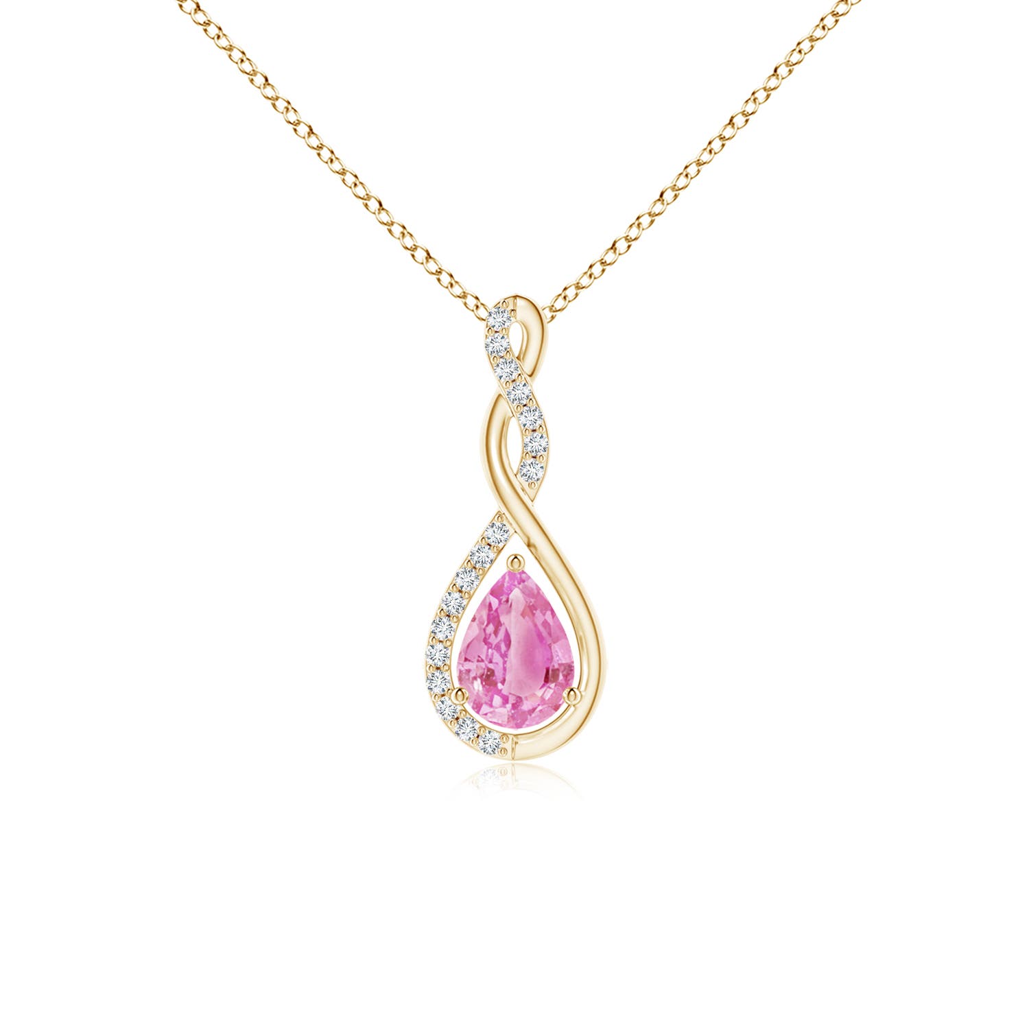 A - Pink Sapphire / 0.84 CT / 14 KT Yellow Gold