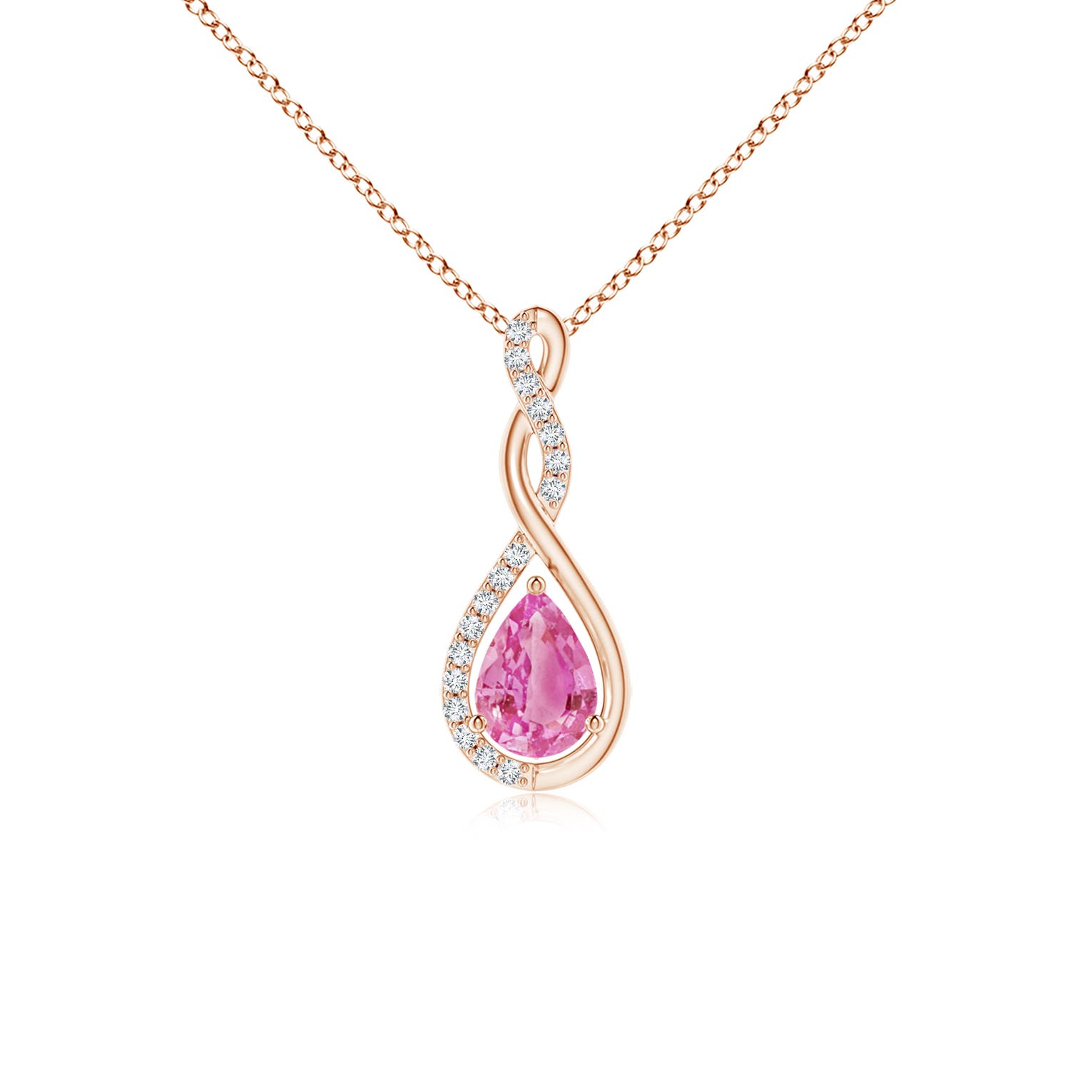 AA - Pink Sapphire / 0.84 CT / 14 KT Rose Gold