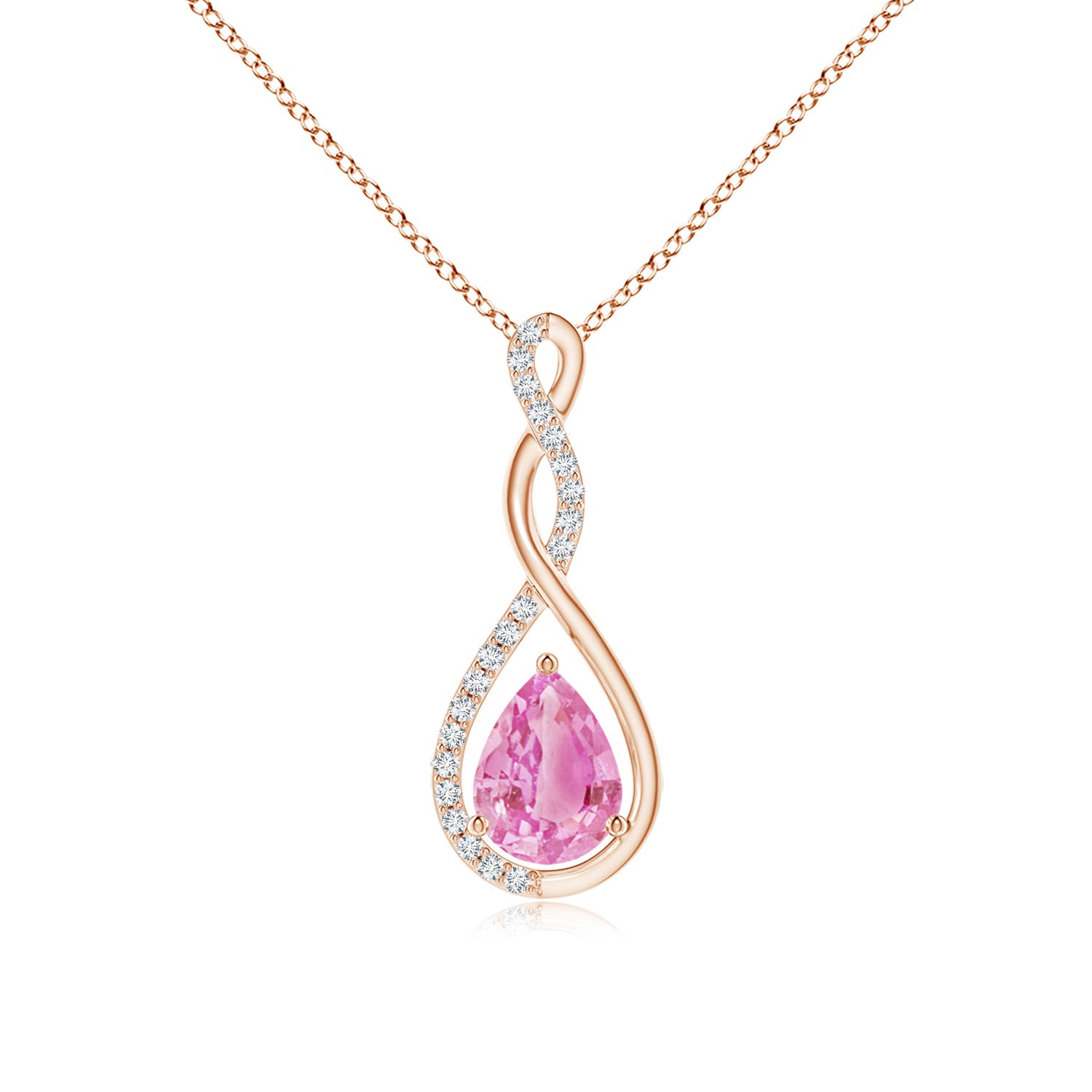 A - Pink Sapphire / 1.36 CT / 14 KT Rose Gold