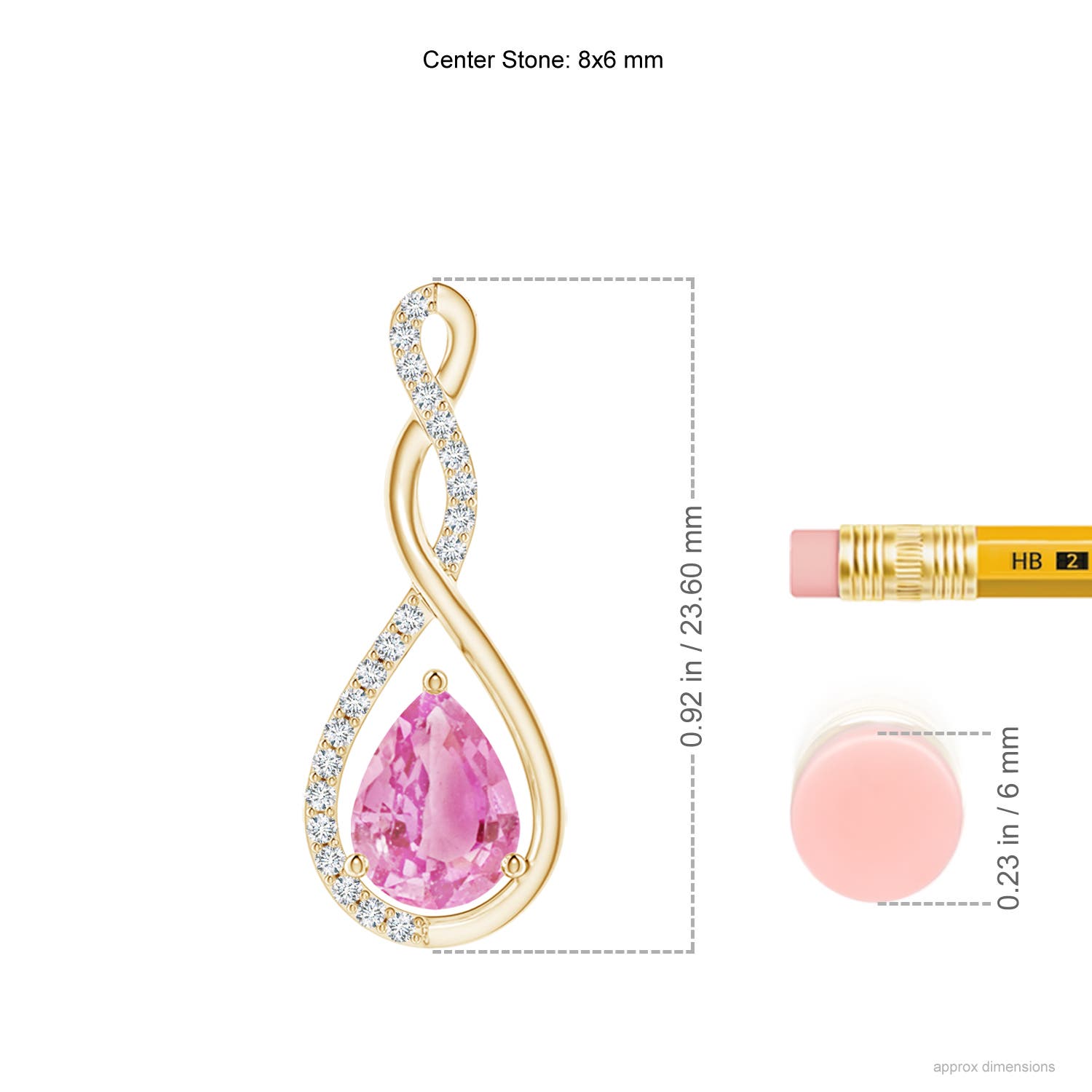 A - Pink Sapphire / 1.36 CT / 14 KT Yellow Gold