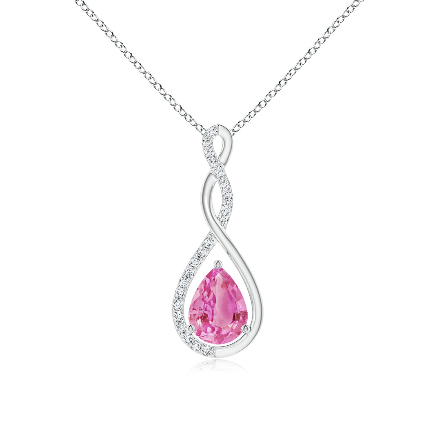 AA - Pink Sapphire / 1.36 CT / 14 KT White Gold