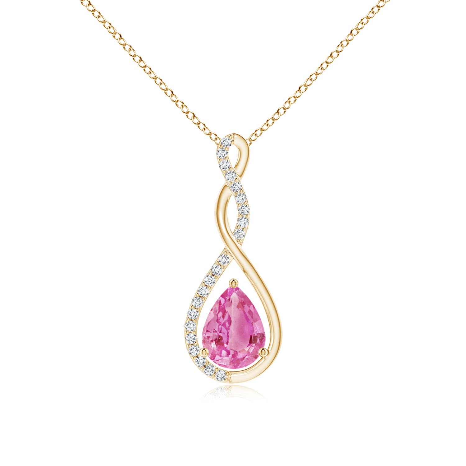 AA - Pink Sapphire / 1.36 CT / 14 KT Yellow Gold