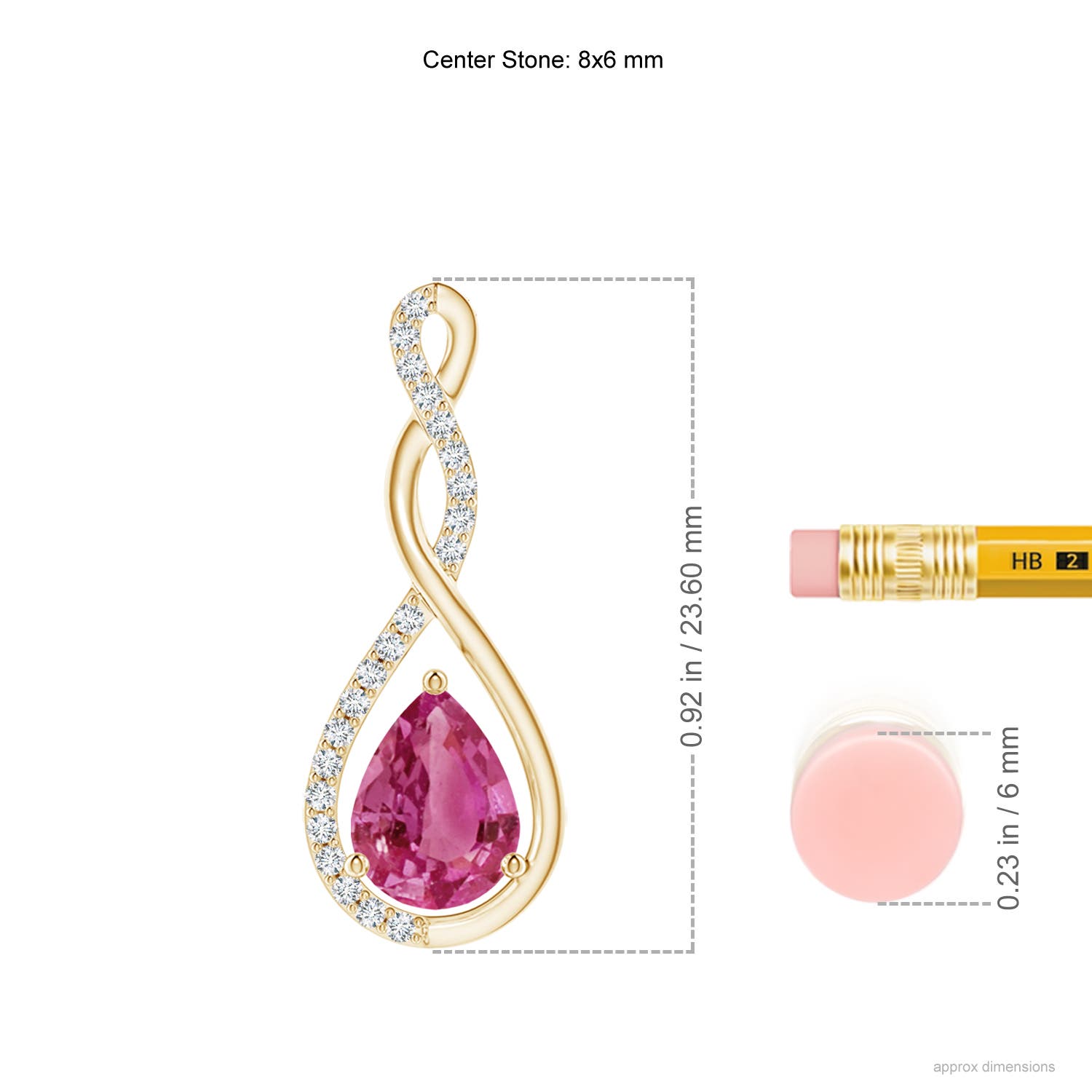 AAAA - Pink Sapphire / 1.36 CT / 14 KT Yellow Gold