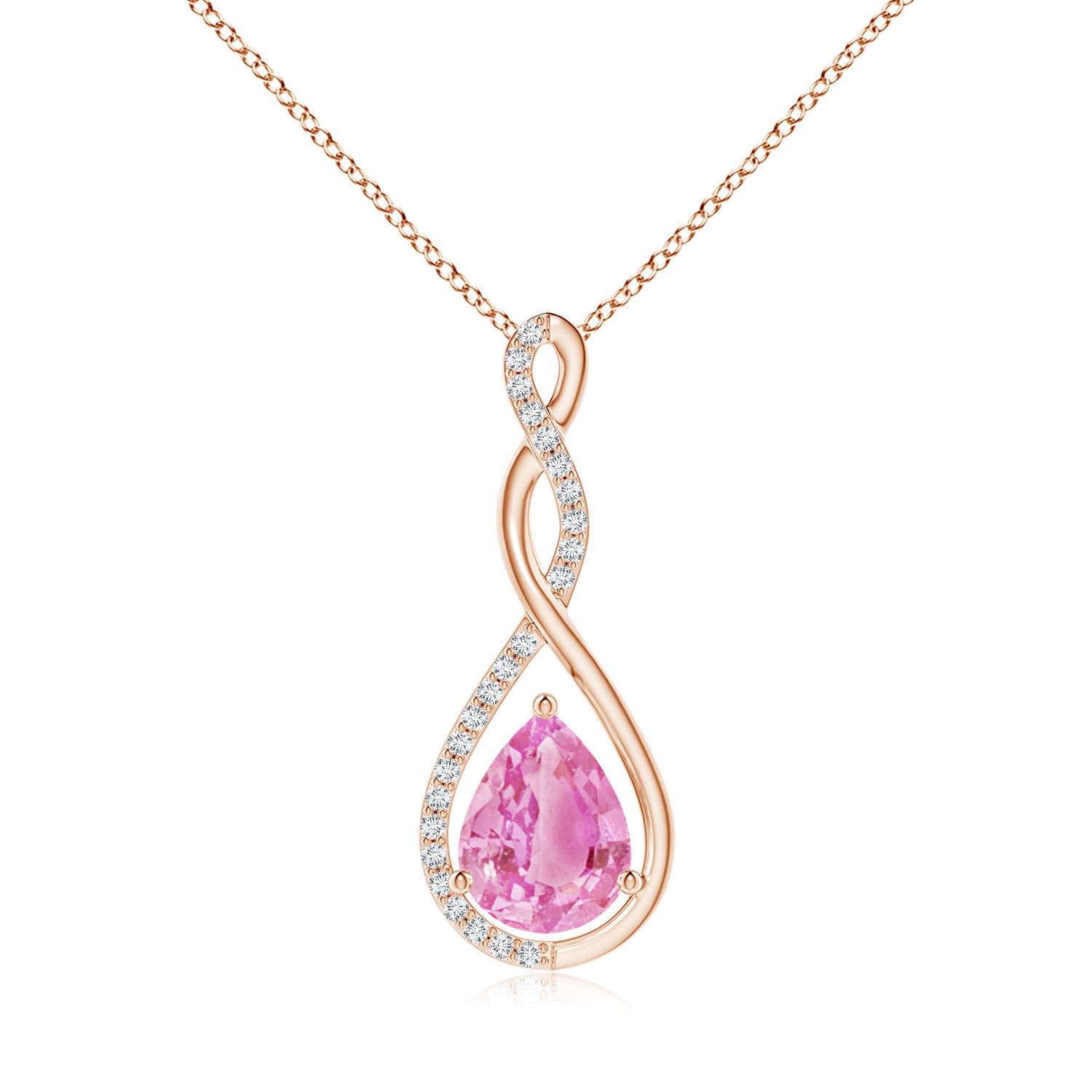 A - Pink Sapphire / 2.02 CT / 14 KT Rose Gold