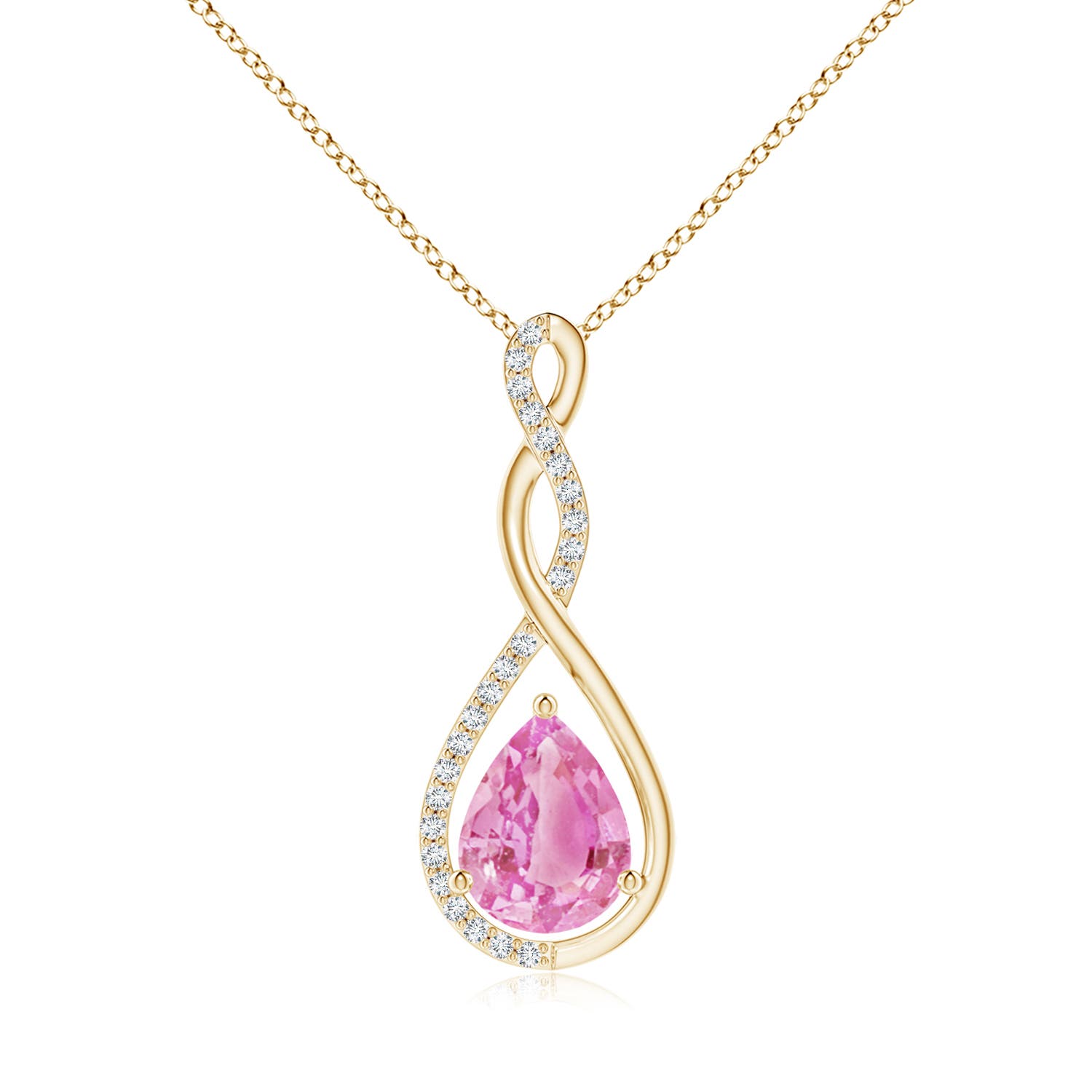 A - Pink Sapphire / 2.02 CT / 14 KT Yellow Gold