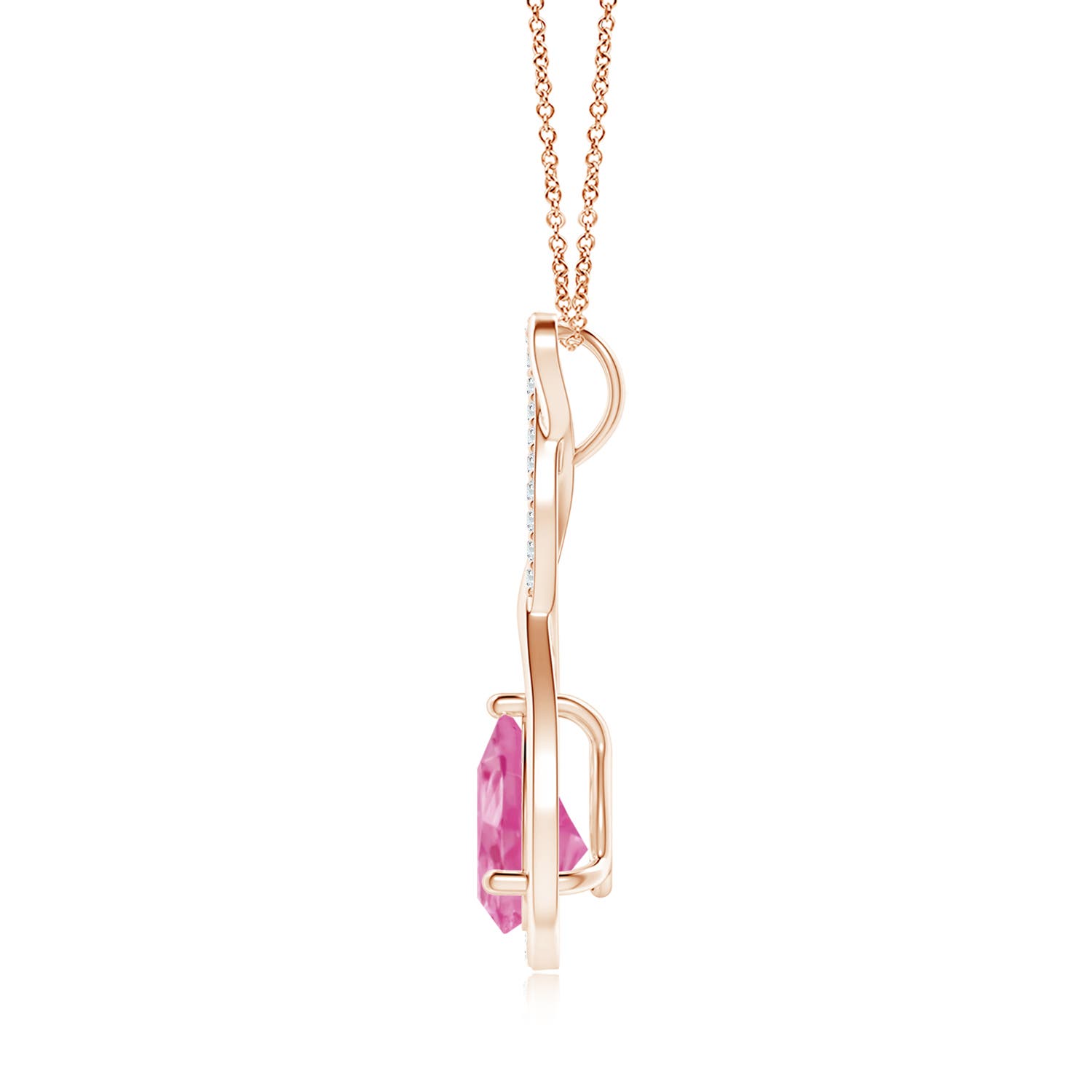 AA - Pink Sapphire / 2.02 CT / 14 KT Rose Gold