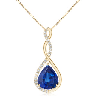 Pear AAA Blue Sapphire