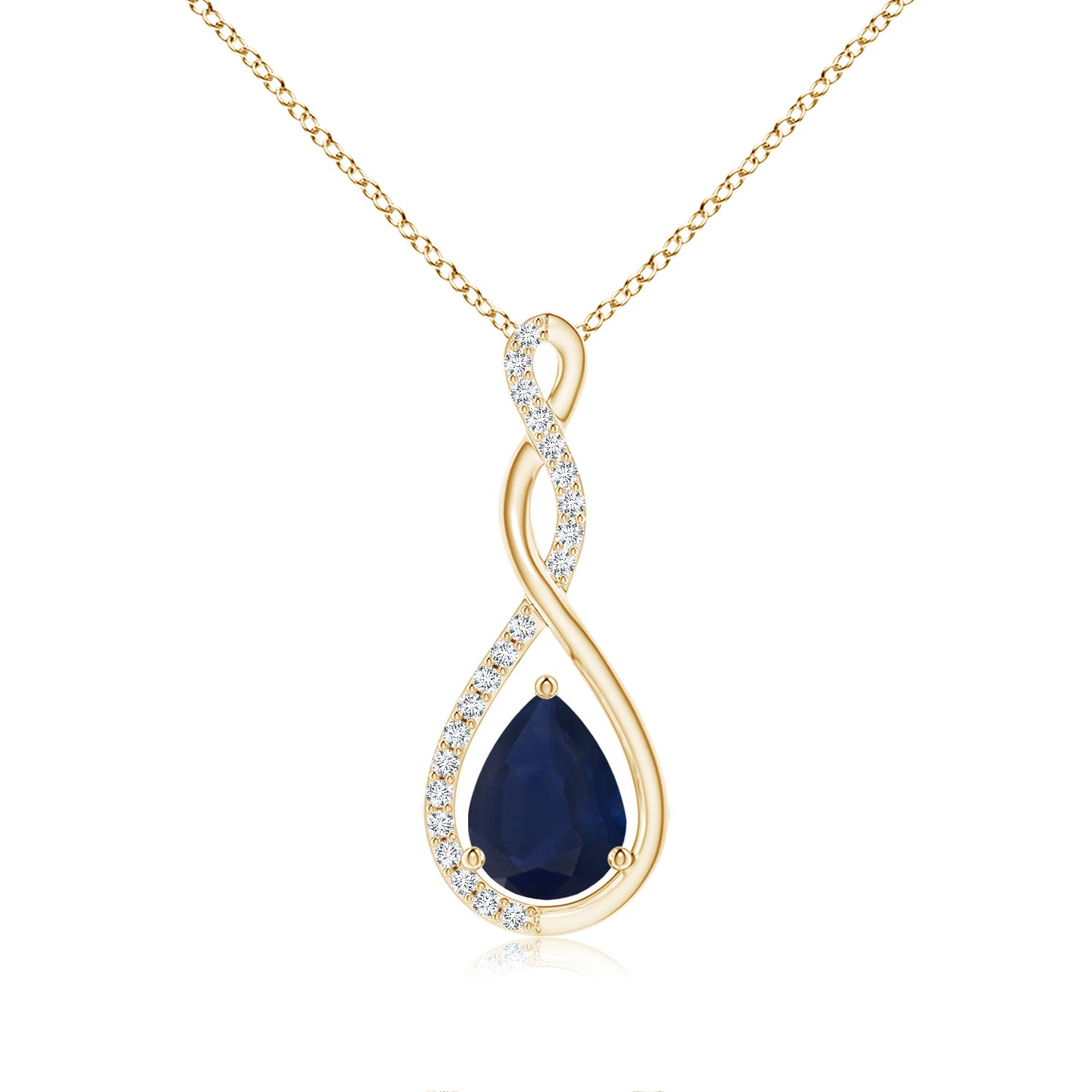 A - Blue Sapphire / 1.26 CT / 14 KT Yellow Gold