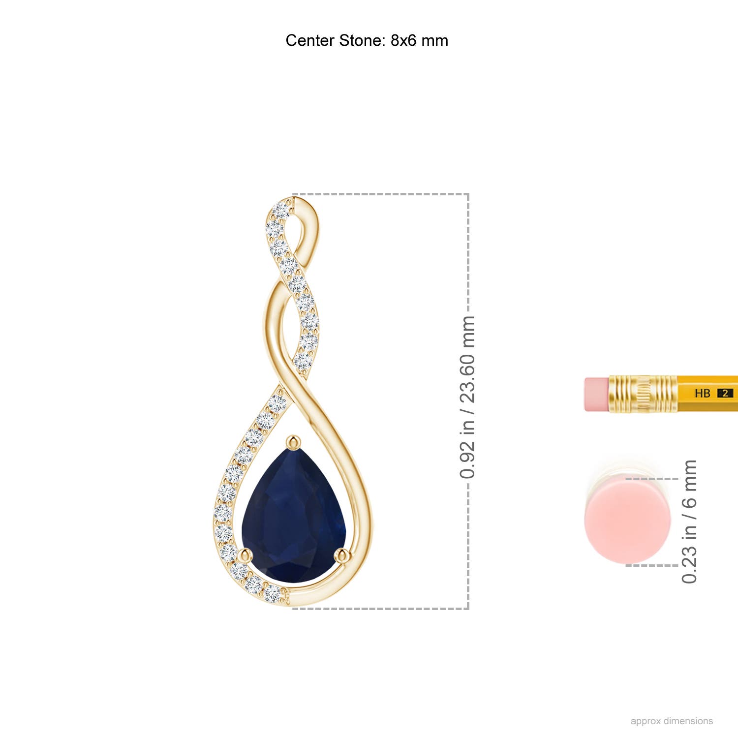 A - Blue Sapphire / 1.26 CT / 14 KT Yellow Gold