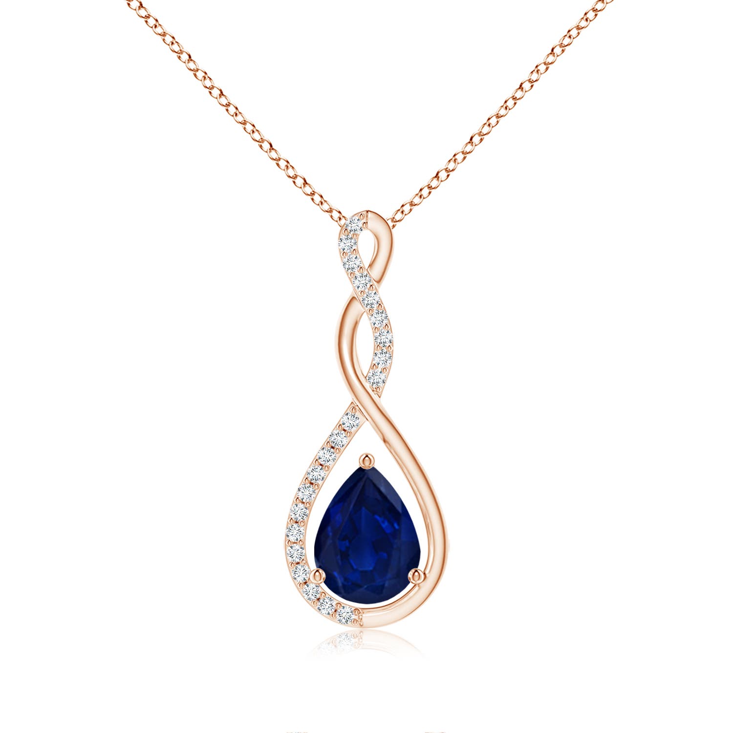 AA - Blue Sapphire / 1.26 CT / 14 KT Rose Gold