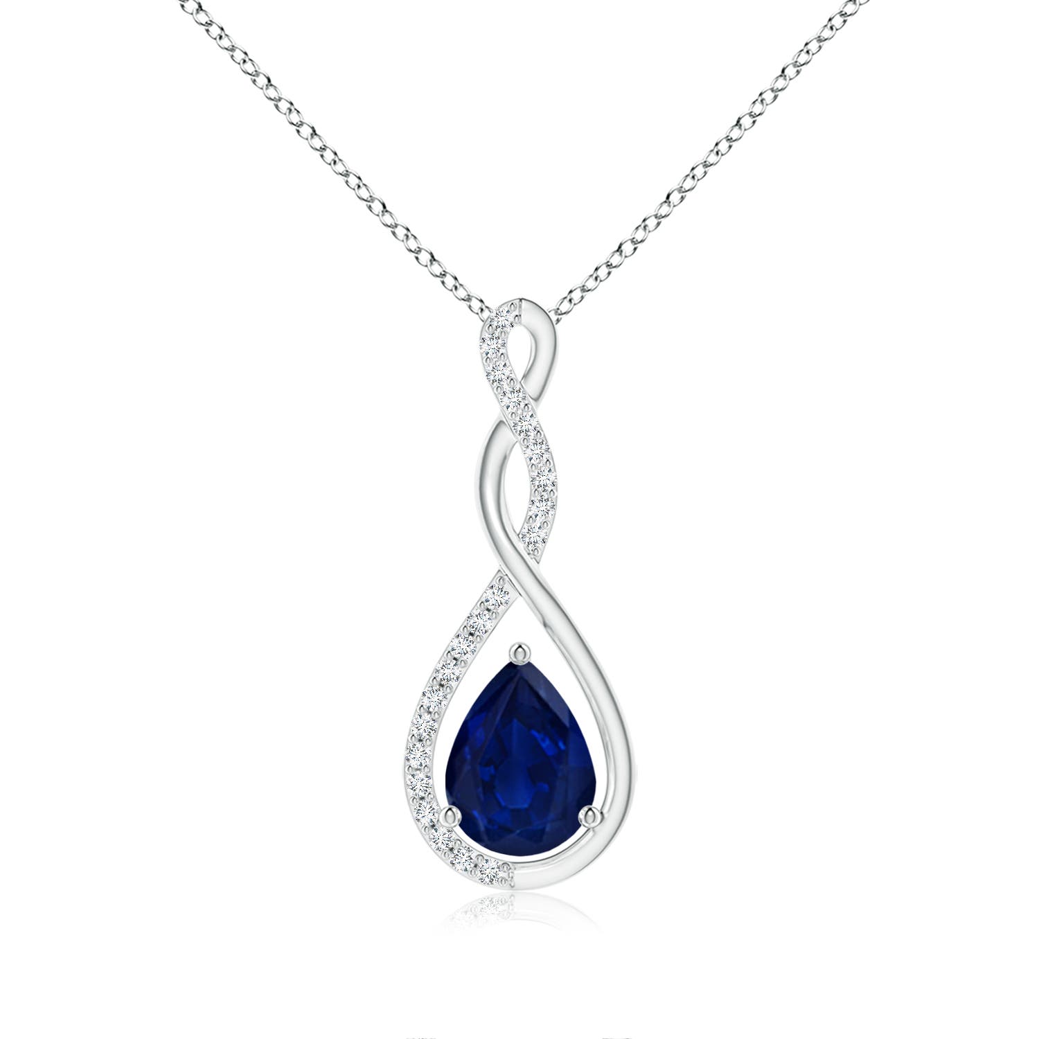 AA - Blue Sapphire / 1.26 CT / 14 KT White Gold