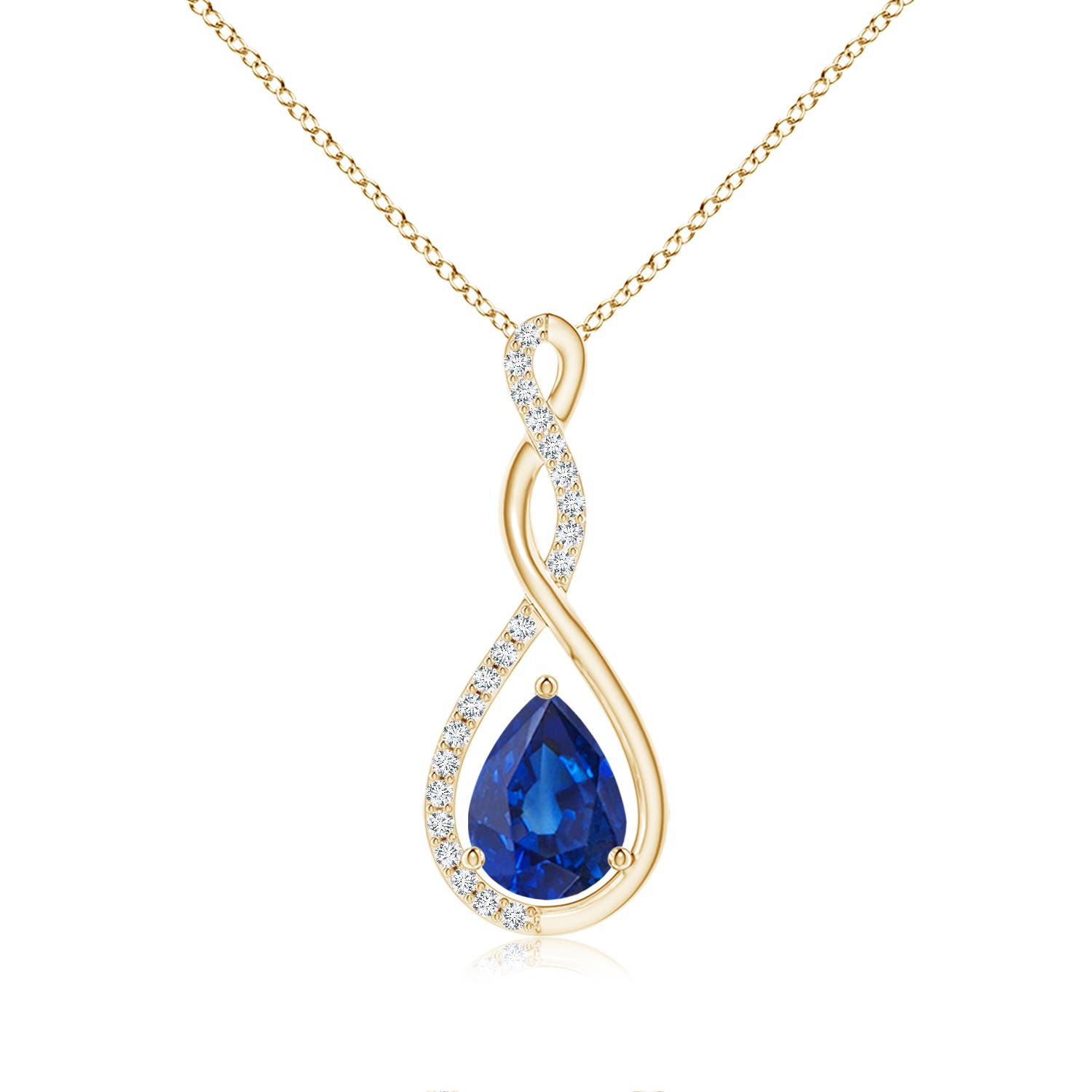 AAA - Blue Sapphire / 1.26 CT / 14 KT Yellow Gold