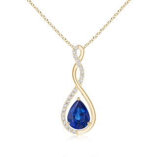 Pear AAA Blue Sapphire