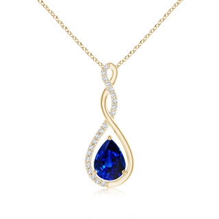 Pear AAAA Blue Sapphire