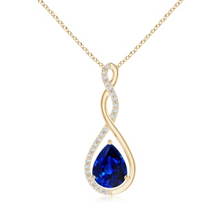 Pear AAAA Blue Sapphire