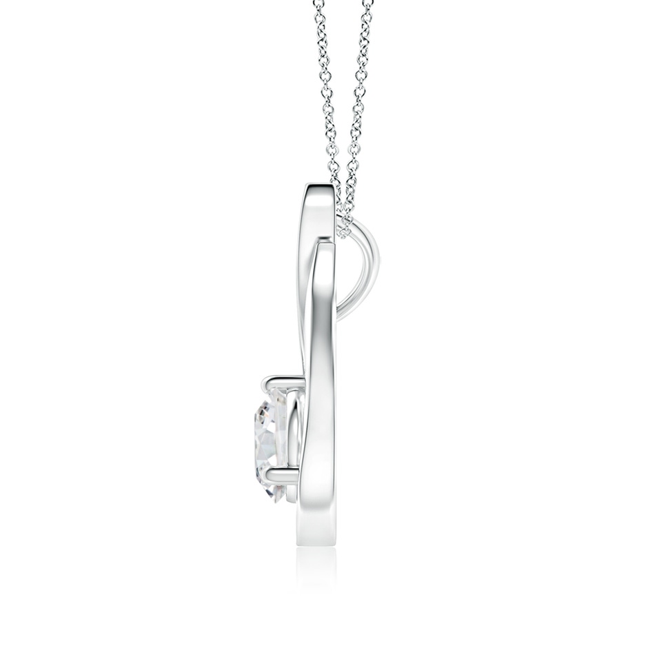 6.1mm HSI2 Floating Diamond Tulip Pendant in White Gold side 199