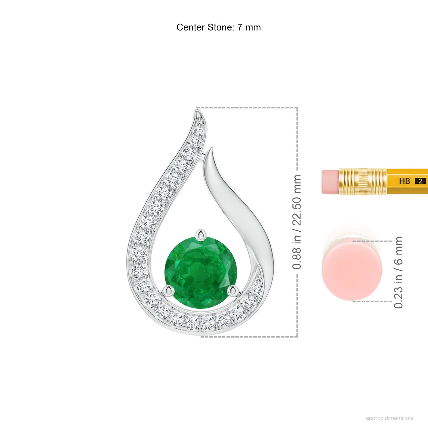 AA - Emerald / 1.43 CT / 14 KT White Gold