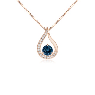 Round AAAA London Blue Topaz