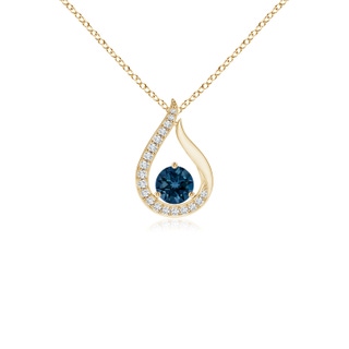 Round AAAA London Blue Topaz