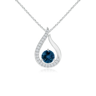 Round AAA London Blue Topaz