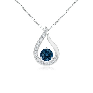 Round AAAA London Blue Topaz