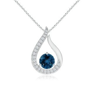 Round AAA London Blue Topaz