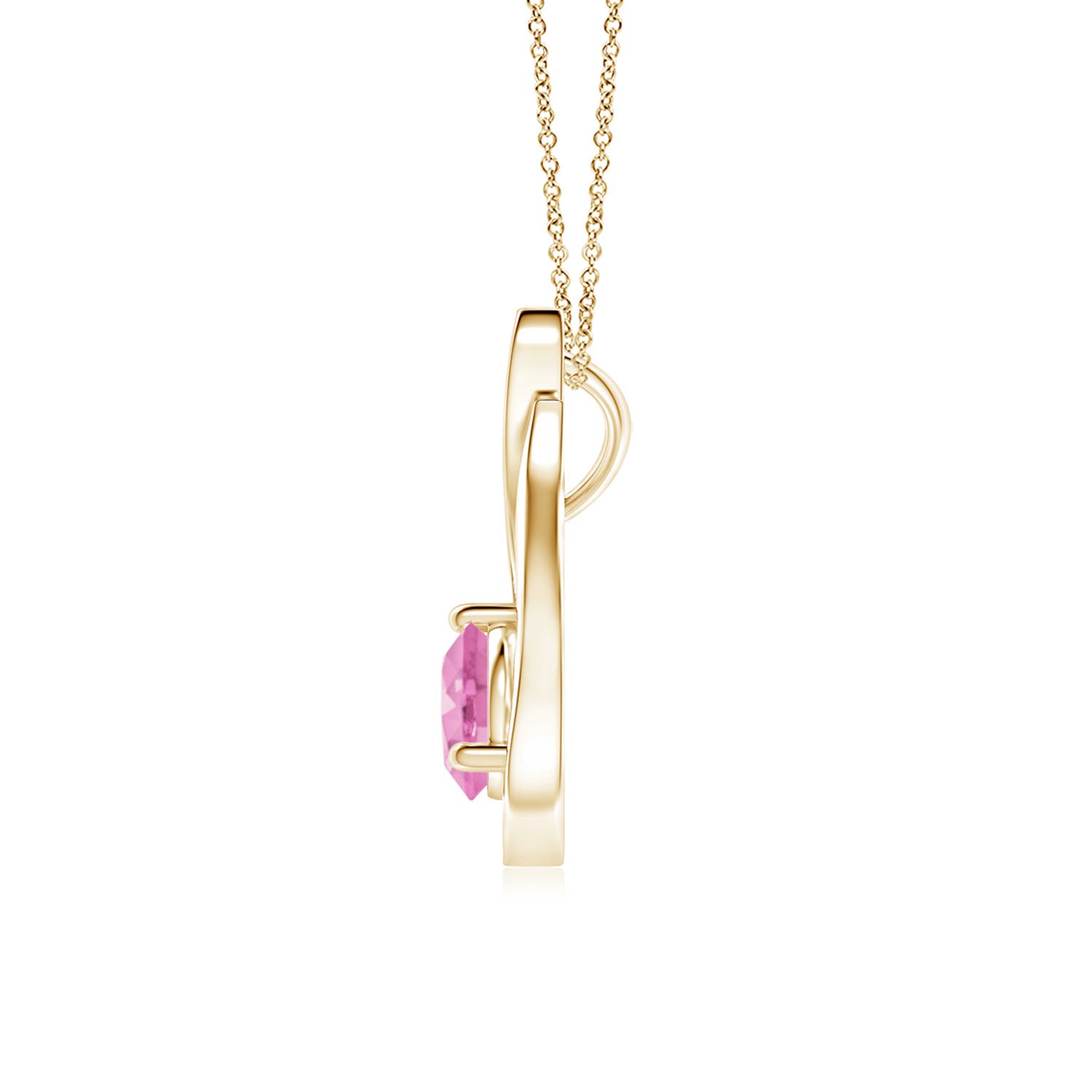 A - Pink Sapphire / 1.16 CT / 14 KT Yellow Gold