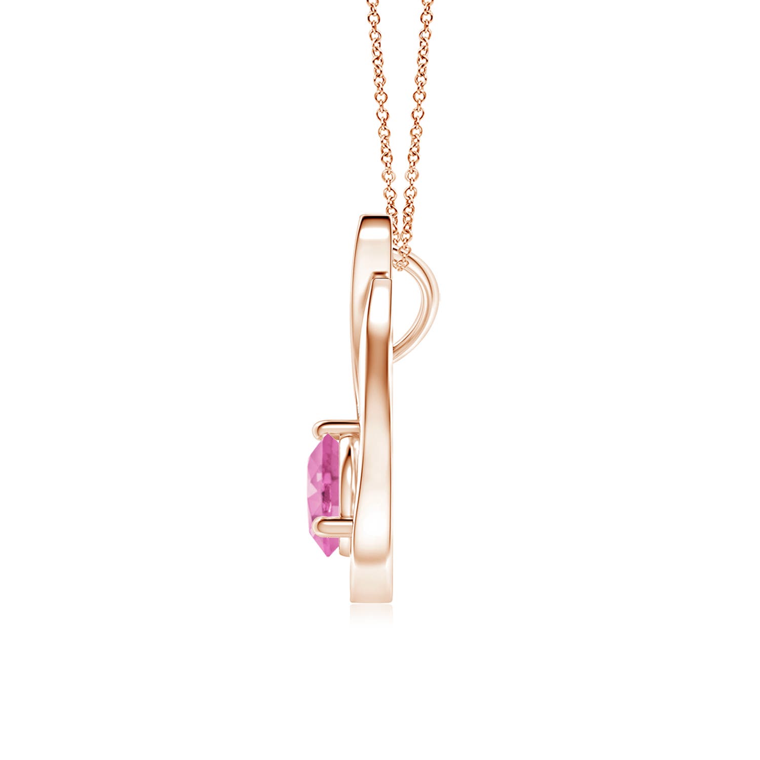 AA - Pink Sapphire / 1.16 CT / 14 KT Rose Gold