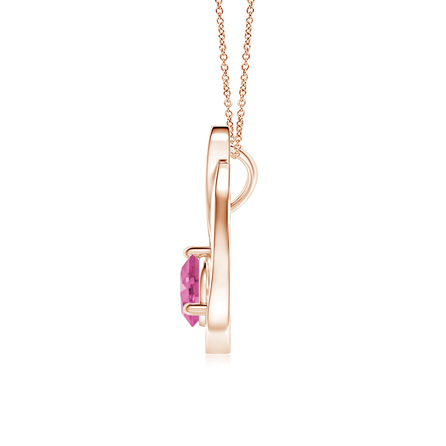 AAA - Pink Sapphire / 1.16 CT / 14 KT Rose Gold