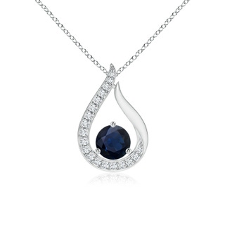 Round A Blue Sapphire