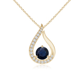 Round A Blue Sapphire