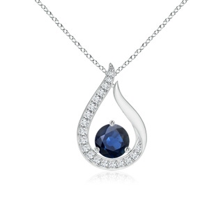 Round AA Blue Sapphire