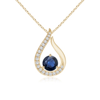 Round AA Blue Sapphire