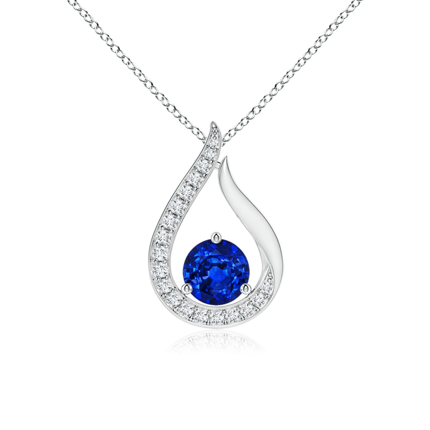 Shop Blue Sapphire Pendants for Women | Angara