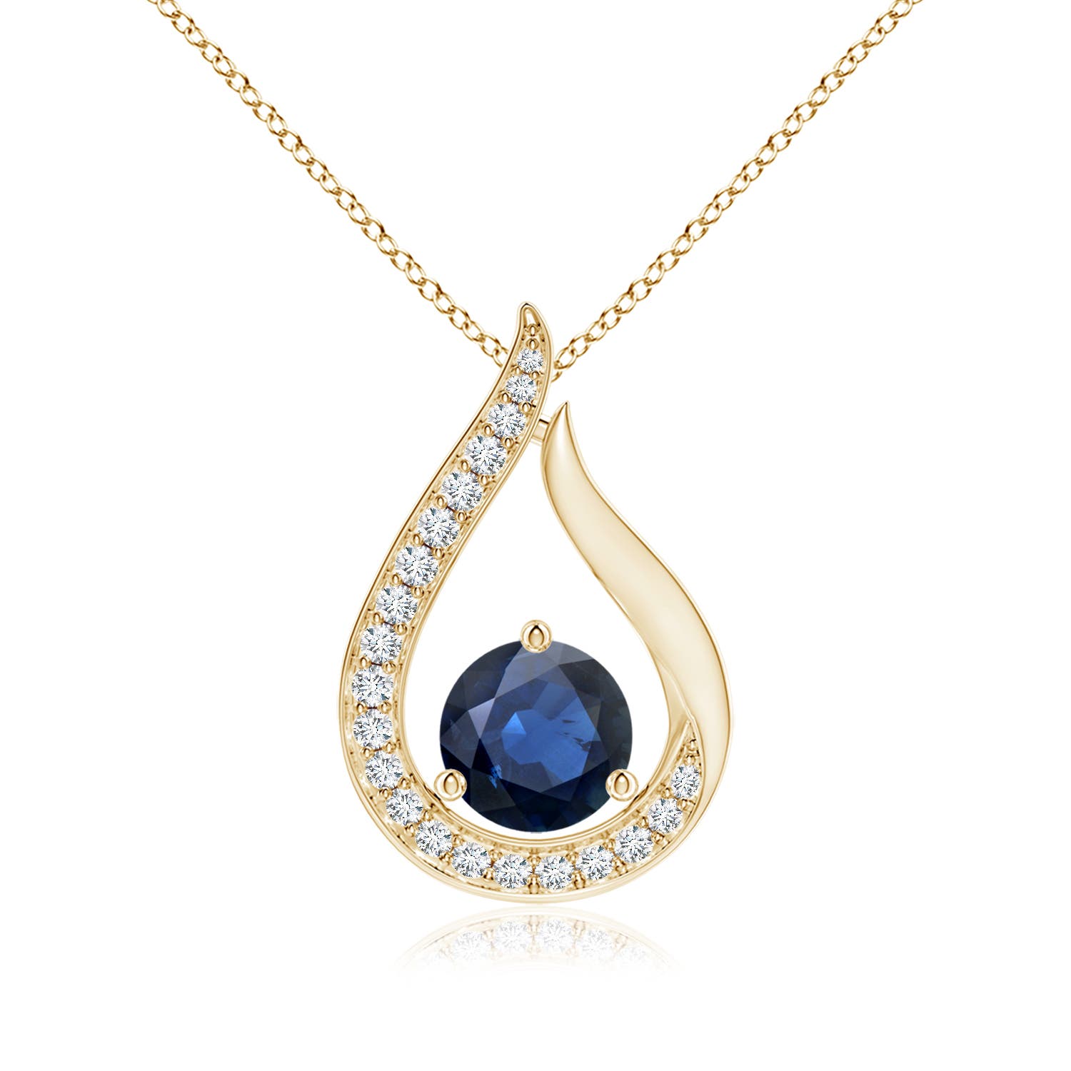 AA - Blue Sapphire / 1.16 CT / 14 KT Yellow Gold