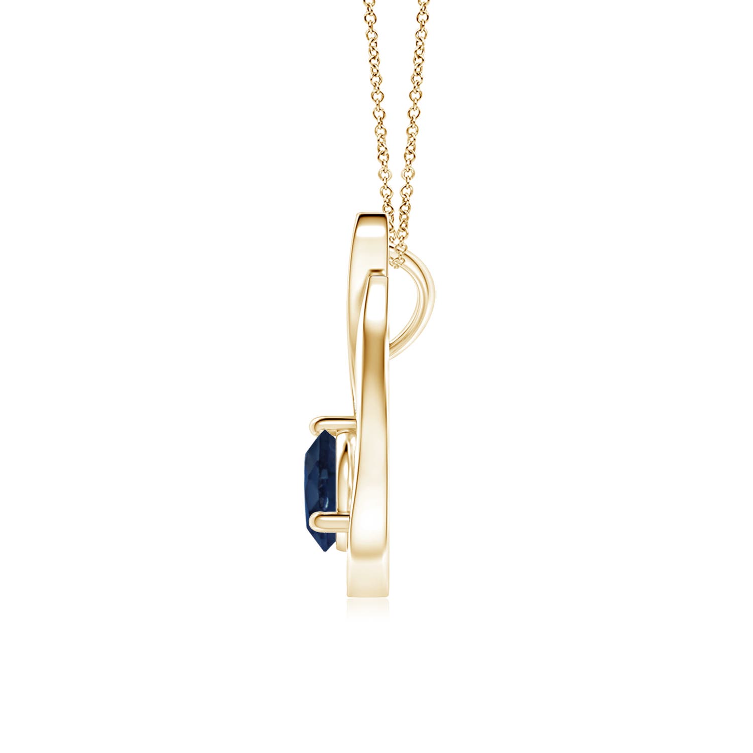 AA - Blue Sapphire / 1.16 CT / 14 KT Yellow Gold