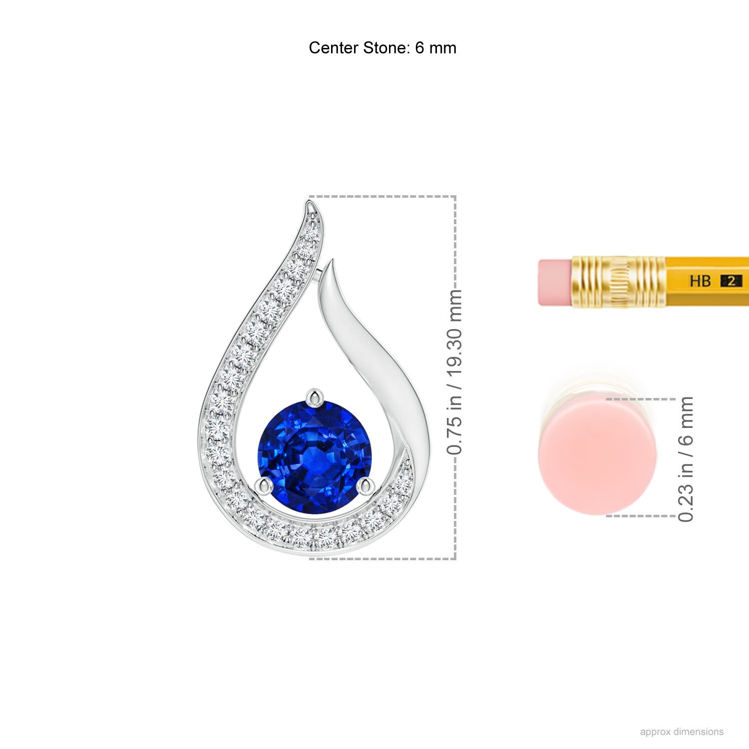 AAAA - Blue Sapphire / 1.16 CT / 14 KT White Gold