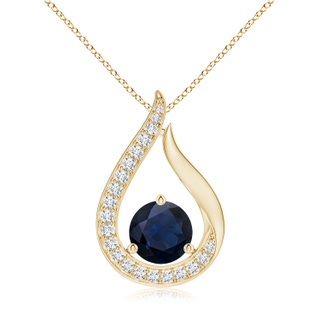 Round A Blue Sapphire