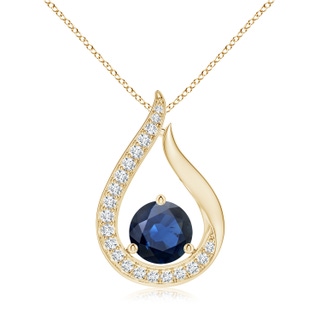 Round AA Blue Sapphire