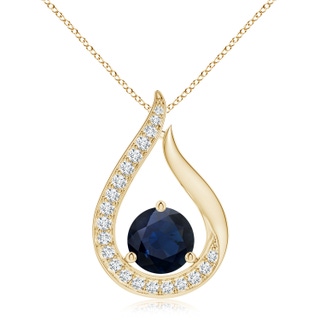Round A Blue Sapphire