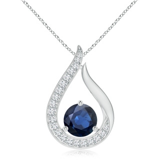 Round AA Blue Sapphire