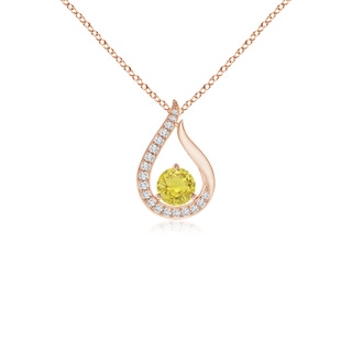 Round AA Yellow Sapphire