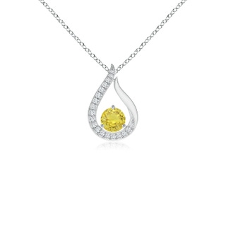 Round AA Yellow Sapphire