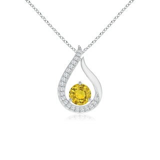 Round AAAA Yellow Sapphire